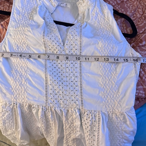 White Sleeveless Mini Dress - Picture 6 of 6